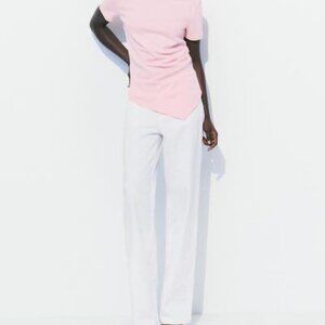 Zara Pink Asymmetrical Women's Top